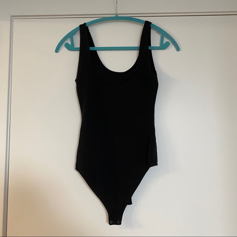 Black tank bodysuit, Size Small